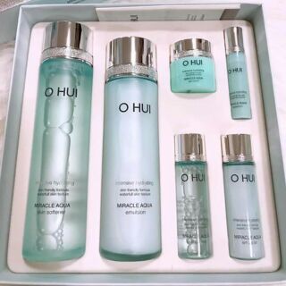 Bộ dưỡng Ohui Miracle Aqua dành cho da nhờn, lỗ chân lông to