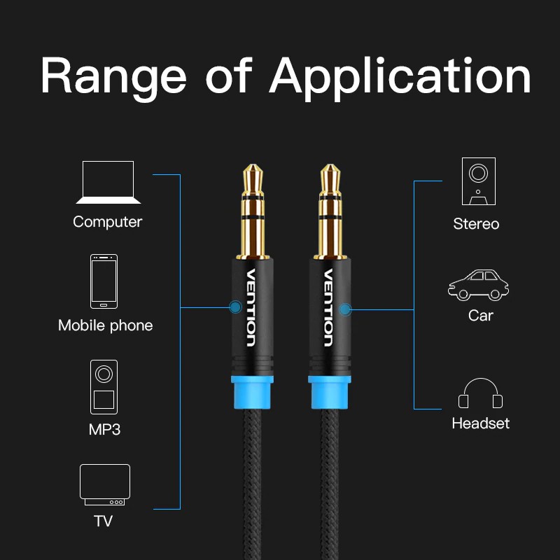 Dây cáp âm thanh giắc cắm 3.5mm chuyên dụng cho iPhone