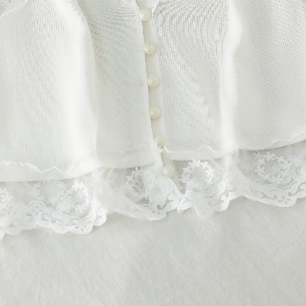 NUZIRO Áo ren  dáng lửng hai dây phong cách quyến rũ dành cho nữ