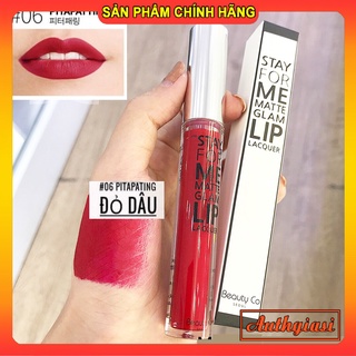 Son Kem màu Đỏ Dâu Ngọt Ngào Nữ Tính Siêu Lì Beauty Co Stay For Me 06 Pitapatting