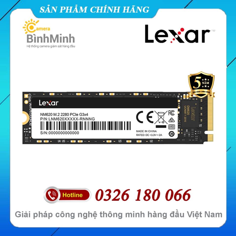 Ổ Cứng SSD 256GB 512GB Lexar NM620 NVMe M2 PCIe Gen 3 x4 2280