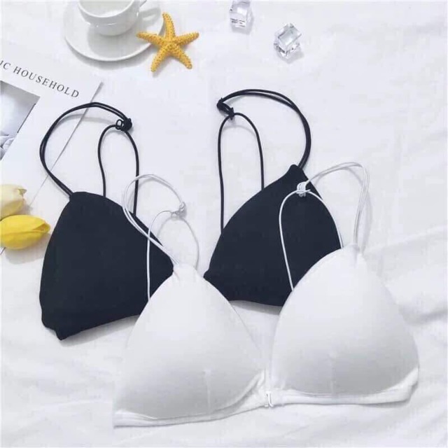 Áo bra không gọng cài trước dây mảnh 2099 ( free size )