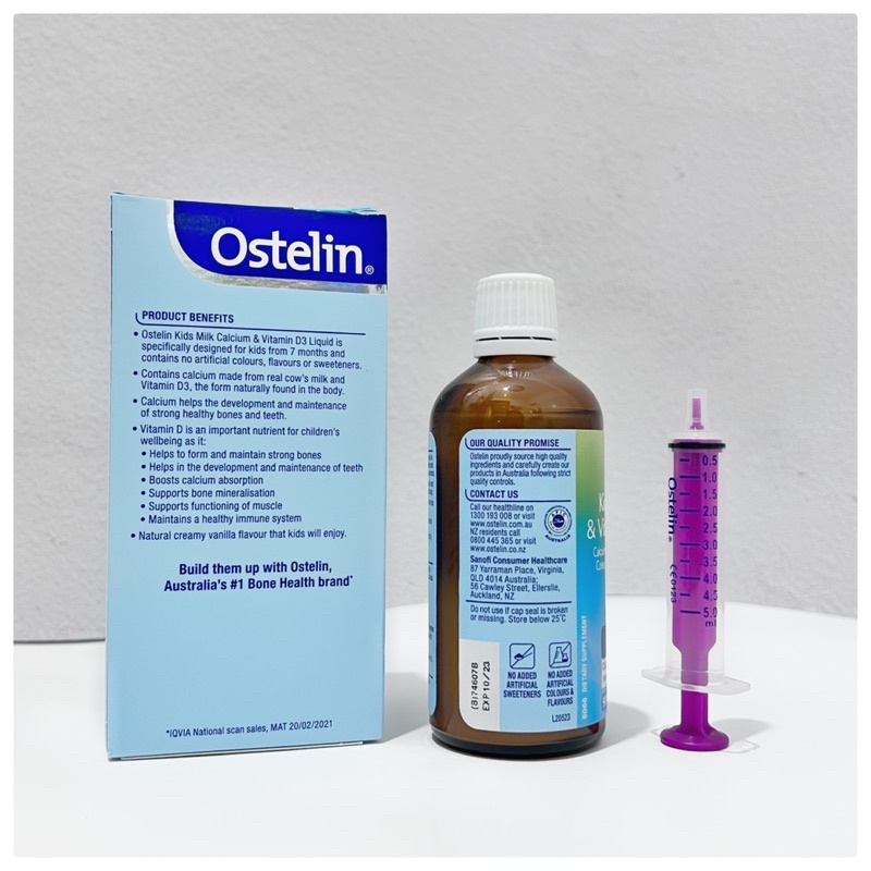 Ostelin Canxi + Vitamin D3 Kids Úc
