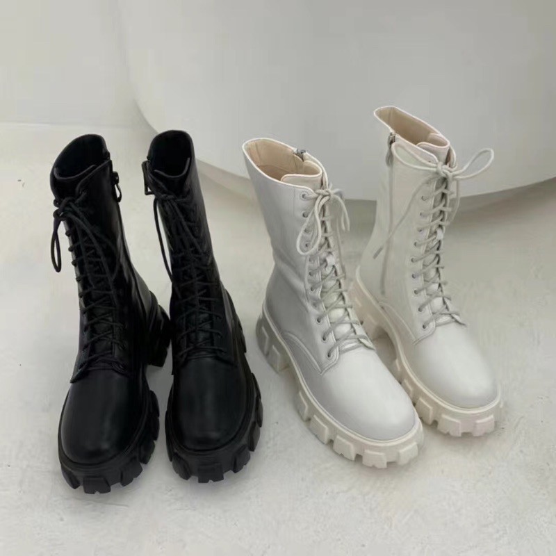[ORDER] Boots nâng đế 5cm thân boots dài 20cm | Có hai màu Trắng/Đen | BigBuy360 - bigbuy360.vn