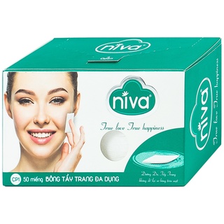 Bông tẩy trang đa dụng niva - hộp 50 miếng