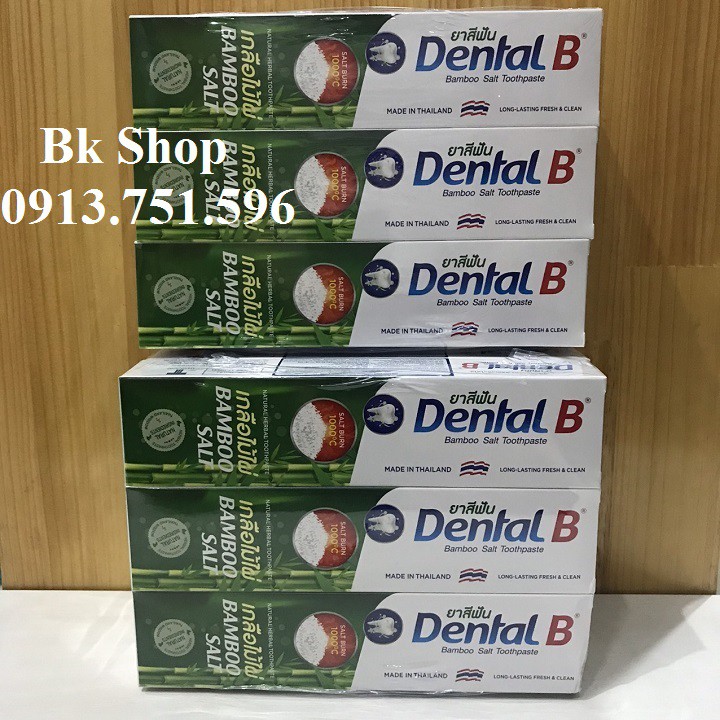 Kem đánh răng Thảo Dược Muối Tre Dental B Thái Lan (120g)