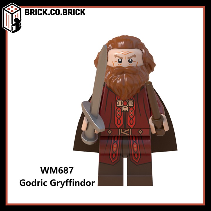 WM6059- Bộ 2 Non Lego Minifigures trong Harry Potter - Đồ chơi Lắp ghép Xếp hình Mini Mô hình: Dumbledore, Hagrid