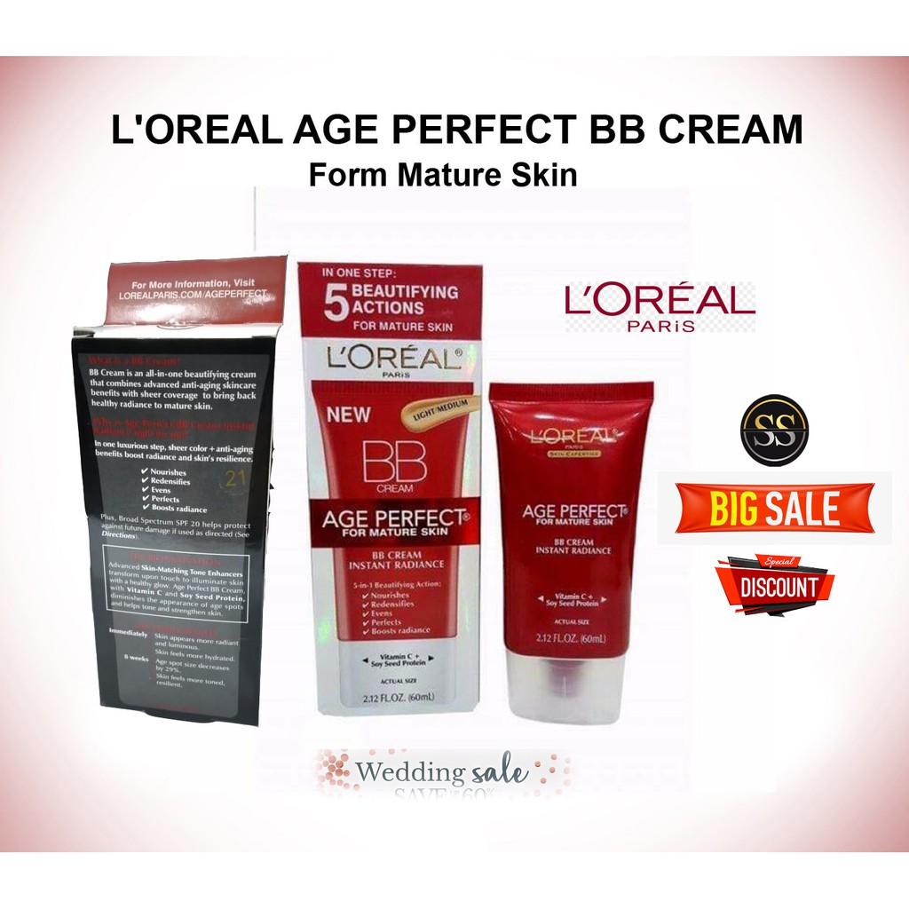 THANH LÝ NGHỈ BÁN - Kem Nền BB Cream Loreal AGE PERFECT INSTANT RADIANCE