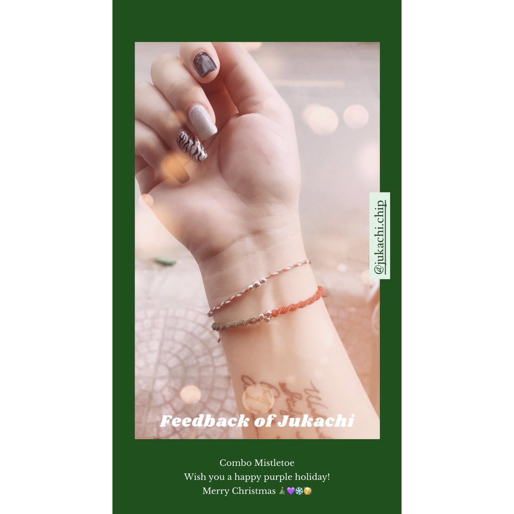 Set Combo vòng tay Mistletoe  handmade waterproof