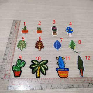 Patch, sticker dán ủi quần áo cây lá, hoa quả