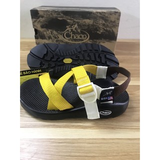 Dép Chaco Uniex vàng phối trắng