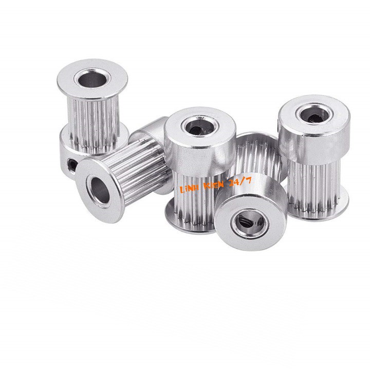 Puly Bánh Răng Nhôm 5M 10 Răng Bản 16mm Trục 5mm và 8mm