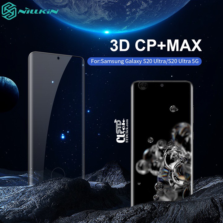 MIẾNG DÁN CƯỜNG LỰC SAMSUNG GALAXY S20 ULTRA - S20 ULTRA 5G NILLKIN 3D CP+MAX CHÍNH HÃNG [NEW SALEOFF]