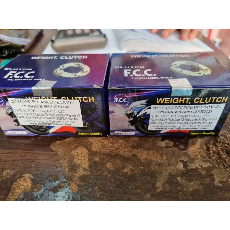 Bố 3 càng FCC cho xe pcx, sh mode, airblade, lead 110, click