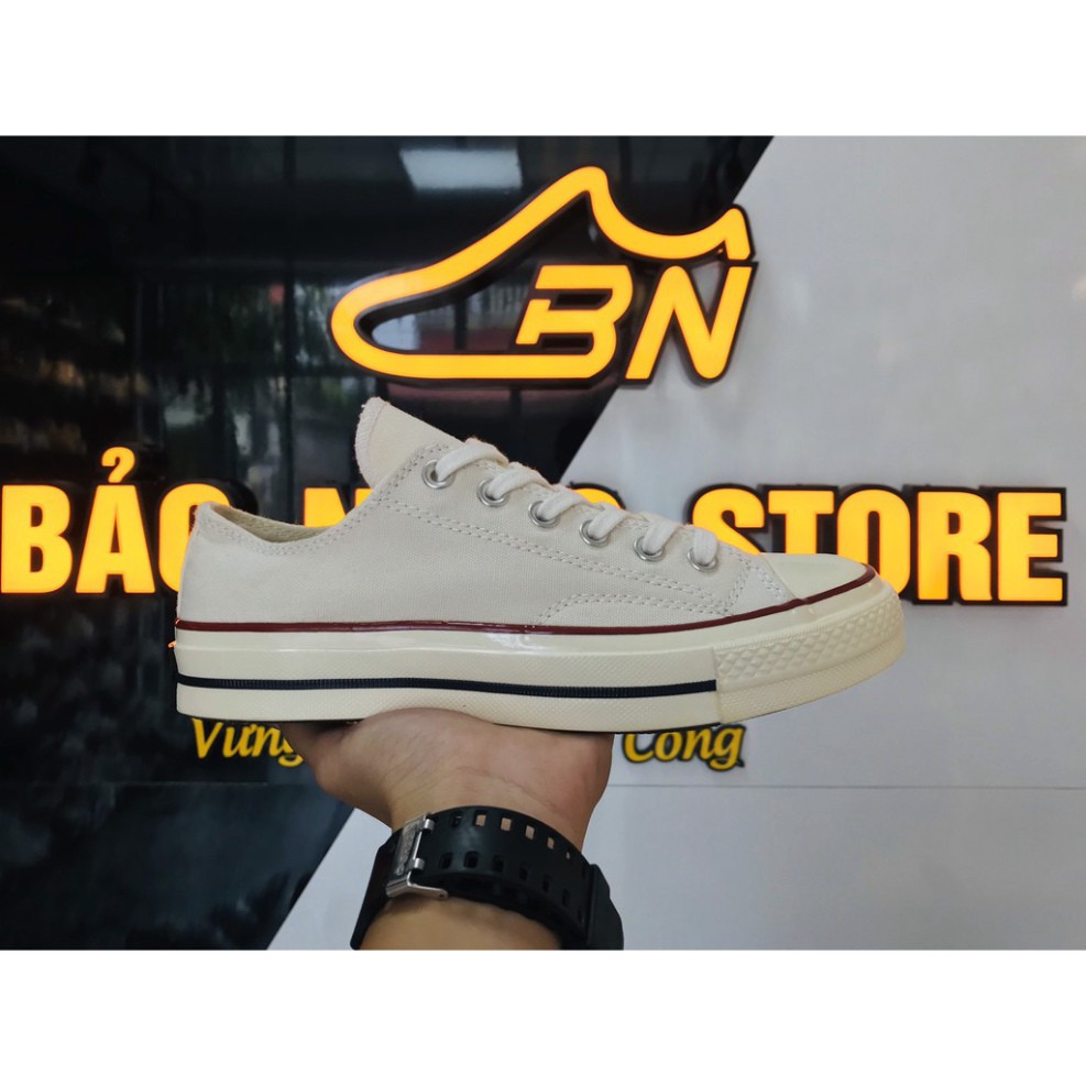 [ Full Bill + Box + Giấy gói ] Giày Sneaker Converse_CreamWhite_Màu Trắng Kem Thấp.