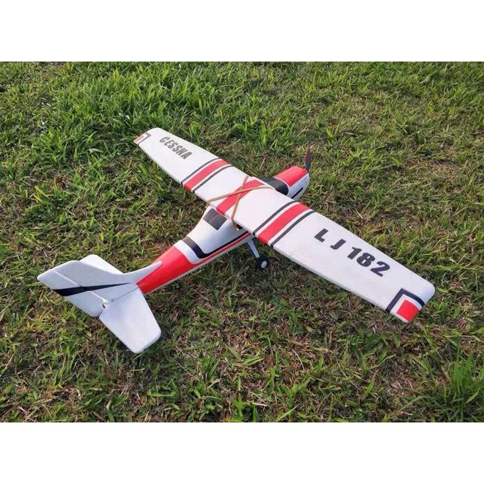 KIT máy bay trainer CESSNA 182 sải 1.2 mét full decal, phụ kiện