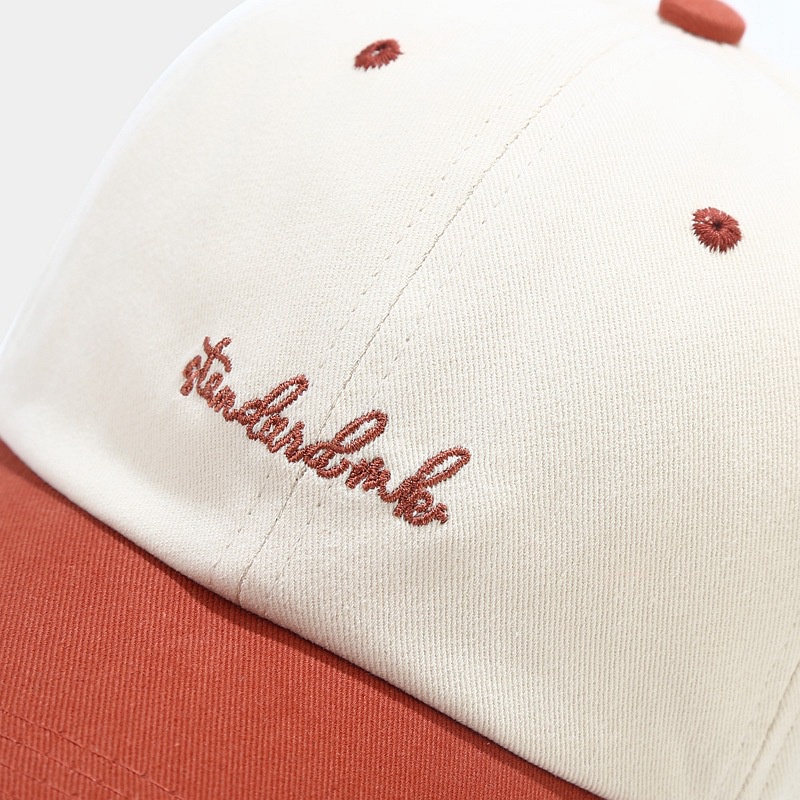 Nón lưỡi trai LINJW 2021 thời trang hàn quốc chất liệu cotton phối 2 màu