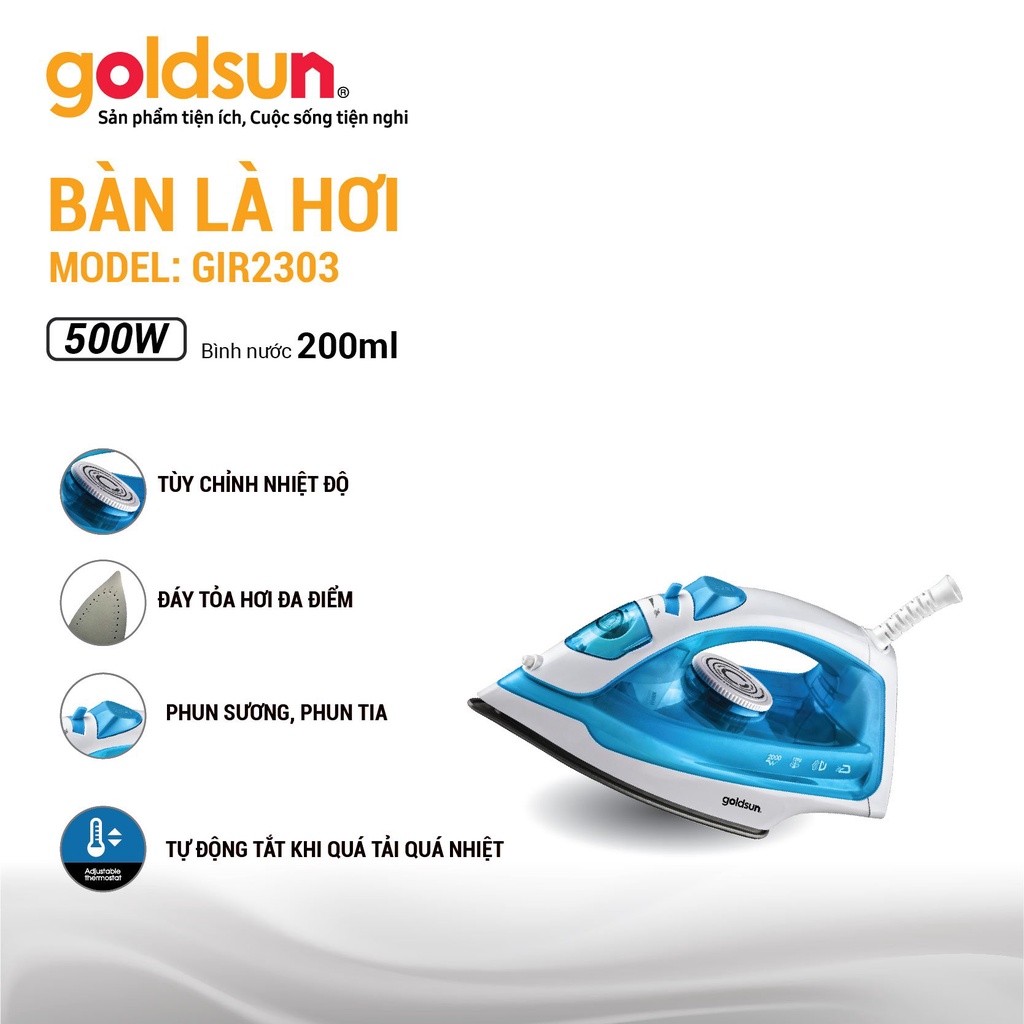 Bàn là hơi nước Goldsun GIR2303