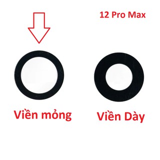 Mặt kính camera IPhone 12 pro Max - Viền Mỏng