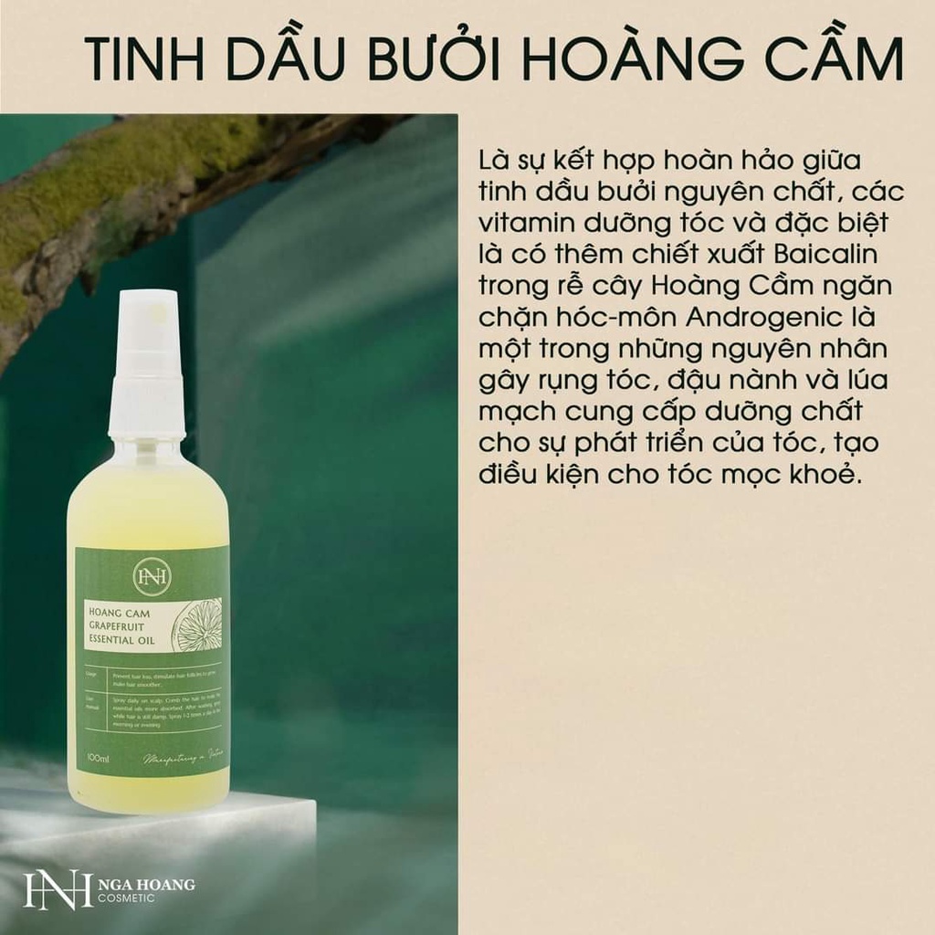 [Chính hãng] Tinh dầu bưởi Hoàng Cầm - Dạng xịt chai 100ml