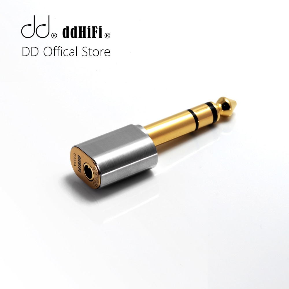 Đầu Nối Âm Thanh Cổng 3.5mm Sang Cổng 6.35mm ddHiFi DJ65A Cho Thiết Bị Khuếch Đại Âm Thanh Để Bàn
