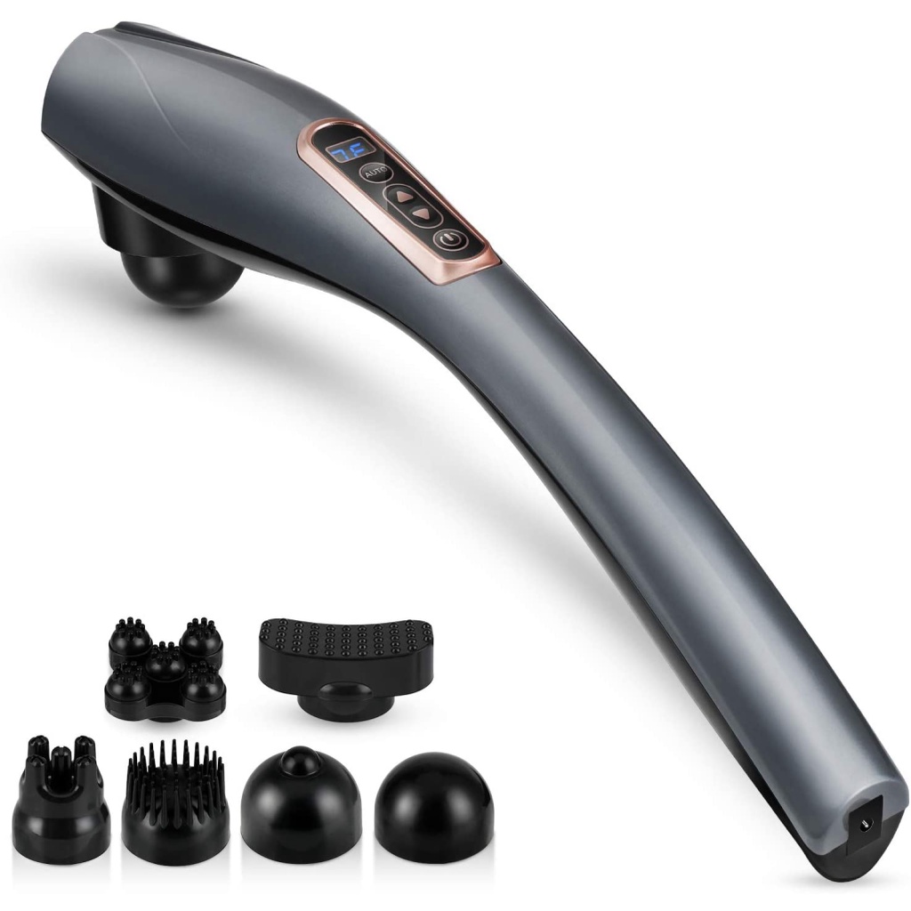 Máy Massage Cổ Không Dây YT-1706AL, rung mạnh, bền bỉ, giảm đau nhức, Tặng 6 đầu massage toàn thân đa năng
