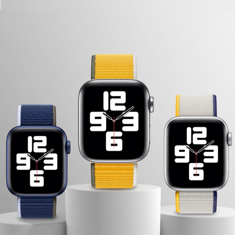 Dây đeo nylon thích hợp cho đồng hồ thông minh Apple 44mm 40mm 42mm 38mm 41mm 45mm Iwatch 3 4 5 6 Se 7
