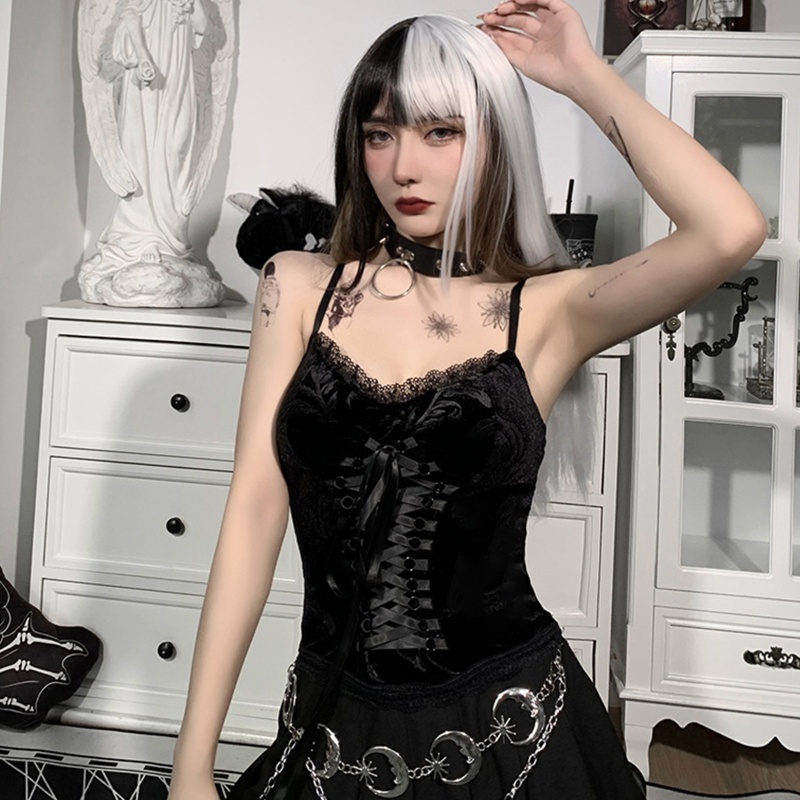 Áo Lửng Hai Dây Cổ Chữ V Gợi Cảm Cho Nữ