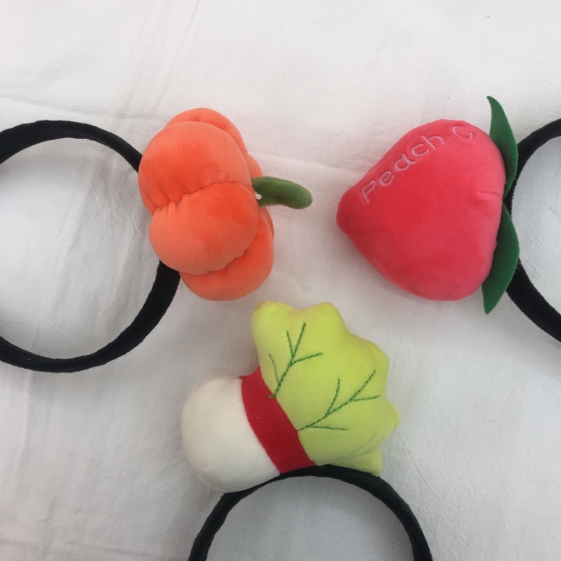 Băng đô cài tóc hình rau củ quả dễ thương cho bé gái