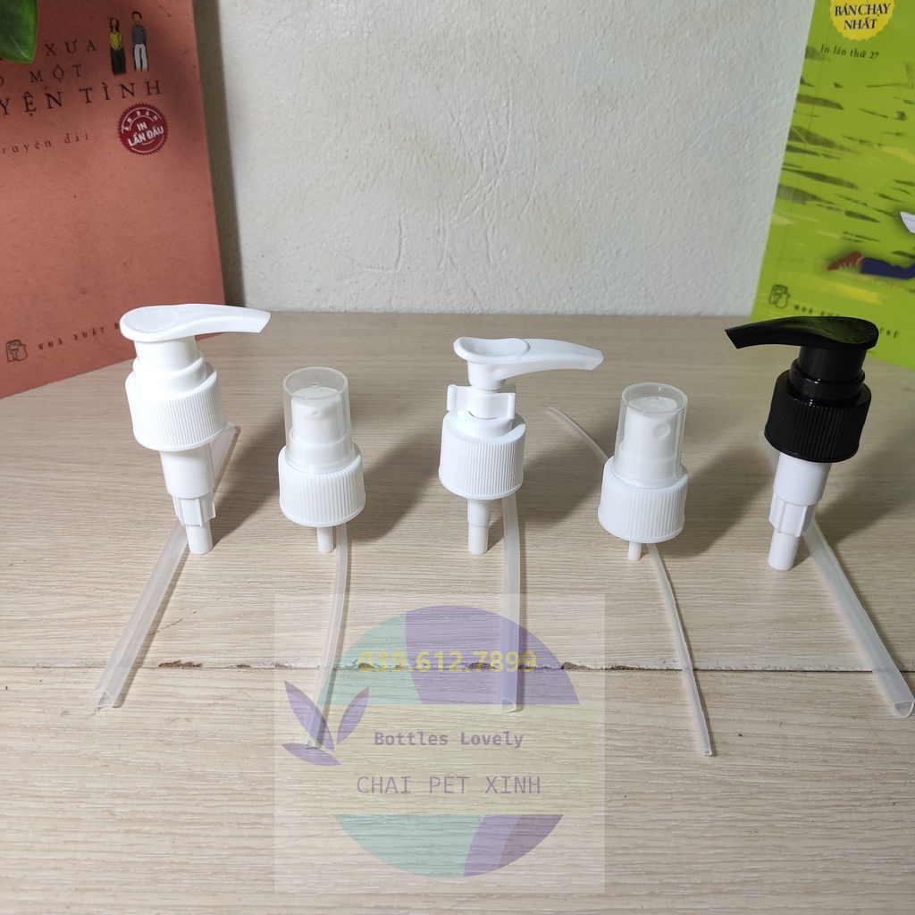 Chai pet nhựa 250ml vai vuông + vòi nhấn các loại dùng để đựng dầu gội, hóa mỹ phẩm