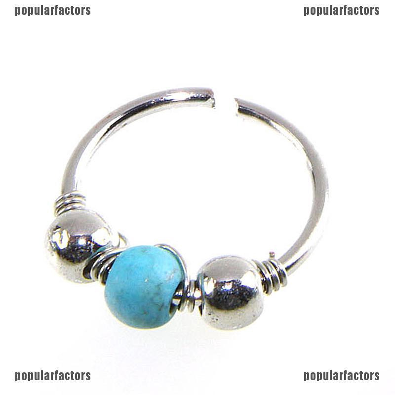 Khuyên Mũi Thép Không Gỉ Đính Ngọc Trai Cá Tính