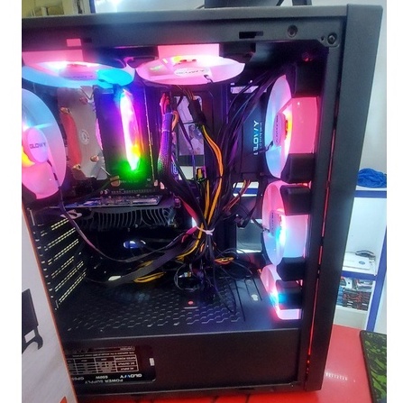 Quạt case Glowy GC61 Tản Nhiệt 4 pin , Fan Led RGB Dùng Cho PC - Fan Case siêu đẹp