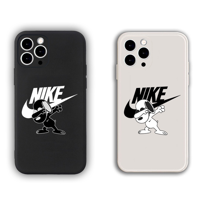 Ốp Lưng Iphone TPU Cạnh Vuông Snoopy N.i.k.e  BVC Iph6/6plus/6s/6splus/7/7plus/8/8plus/x/xs/11/12/pro/13/promax