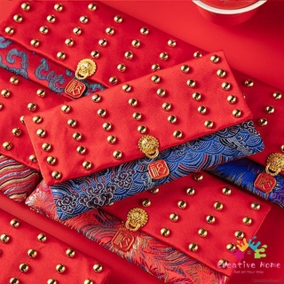 Bao Lì Xì Vải Lụa Màu Đỏ Phong Cách Trung Hoa