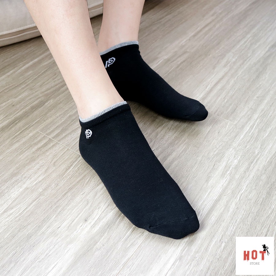 Tất Nam Cổ Ngắn Cao Cấp Vớ Cổ Thấp Thời Trang Công Sở Set Combo Vải Cotton Thoáng Khí Chống Hôi Chân - Hot Store