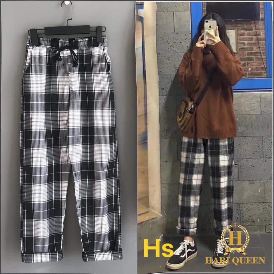 [Mã FAMAYWA giảm 10K đơn 50K] Quần kẻ ống suông HSU0320 | BigBuy360 - bigbuy360.vn