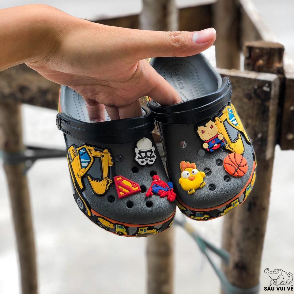 Dép cross cho bé trai và bé gái  hoạ tiết croos thỏ hồng bunny, ngựa ponny gấu brow, khung long