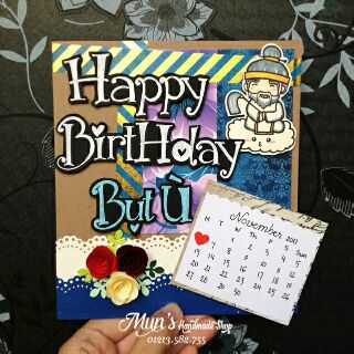 Thiệp thiết kế Scrapbook