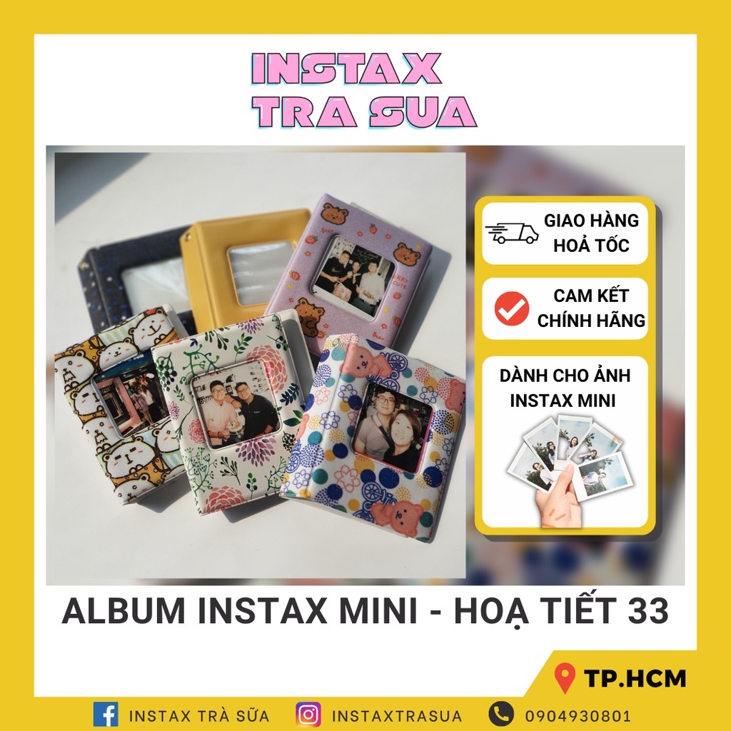 ALBUM INSTAX MINI - BÌA HOẠ TIẾT (33 ảnh)