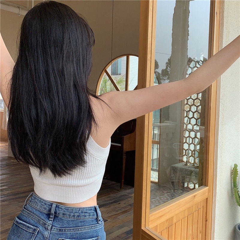 AMOI Áo Dệt Kim Không Tay Thời Trang Quyến Rũ Cho Nữ