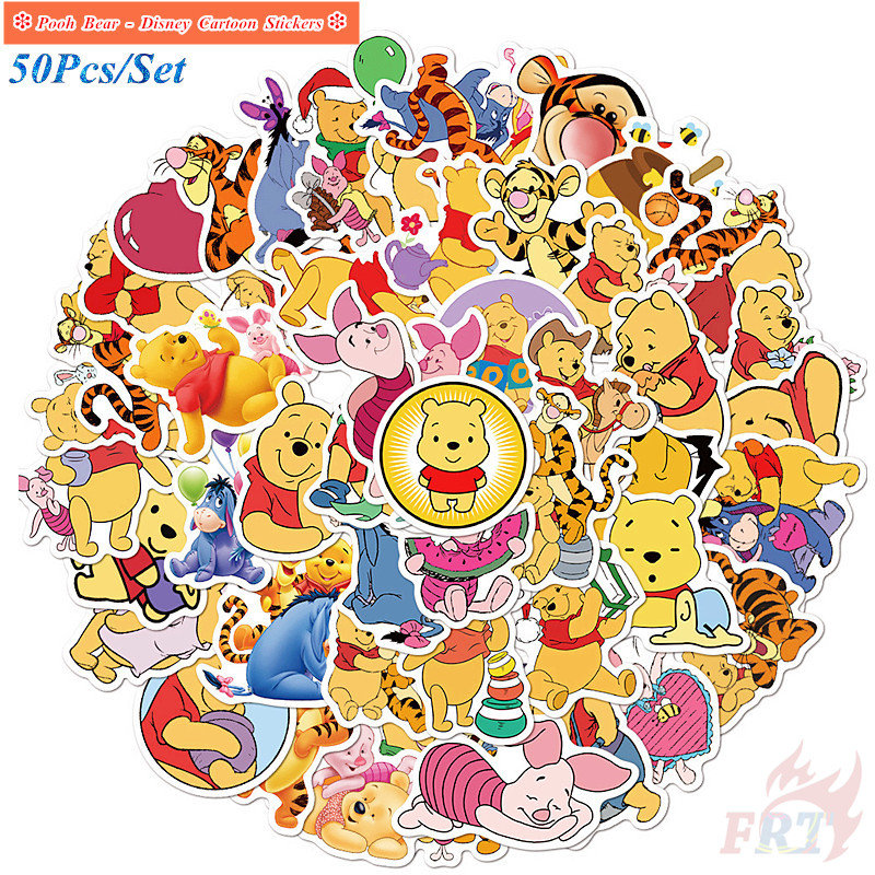 ❉ Pooh Bear Series 01 - Disney Cartoon Stickers ❉ 50Pcs/Set DIY Luggage Laptop Skateboard Doodle Decals Stickers