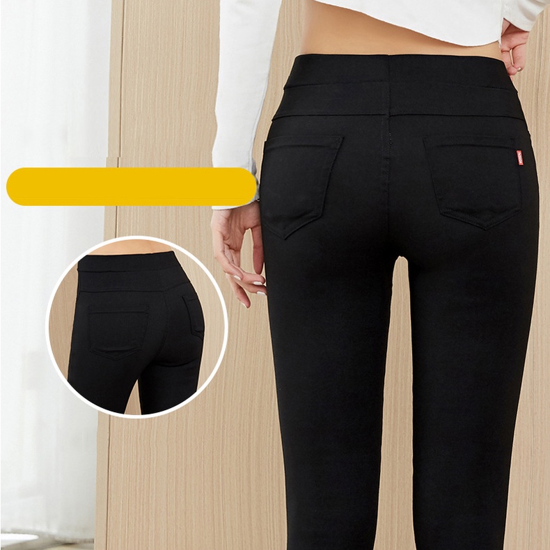 Quần legging dài nữ nâng mông Hàn Quốc có túi cao cấp, legging nữ dài cạp cao vải co dãn loại đẹp