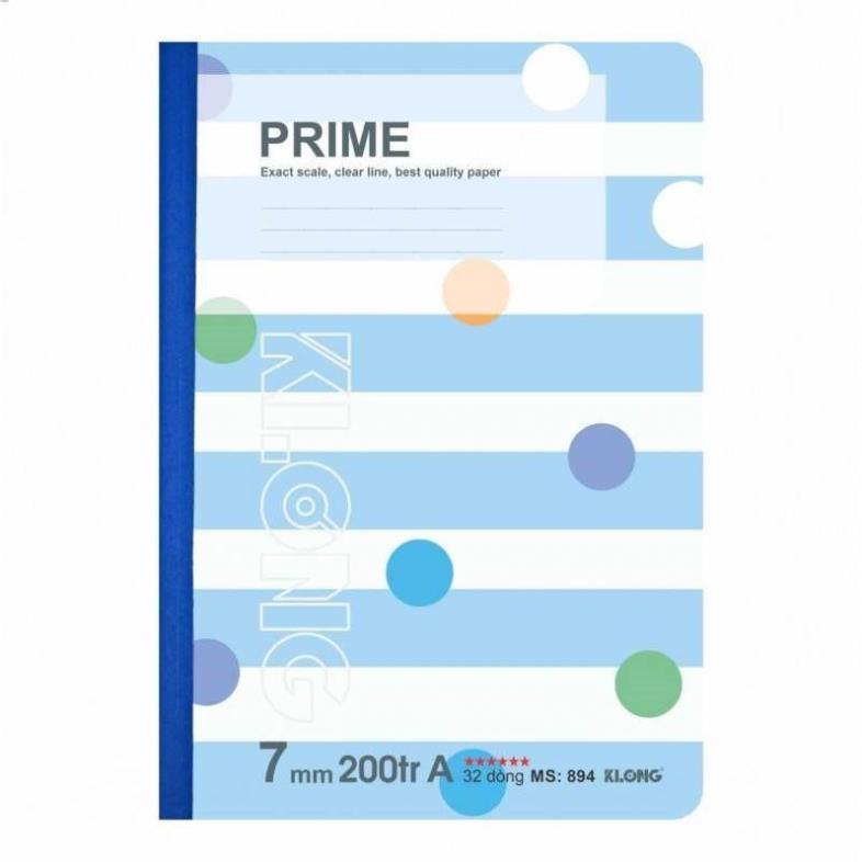 Vở kẻ ngang PRIME klong - 200 trang; MS: 894 .