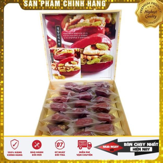 Táo đỏ kẹp óc chó nho khô hàn quốc 500g ( Tặng Kèm Túi Xách )