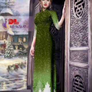 Vải áo dài in 3D. Lụa Cao cấp