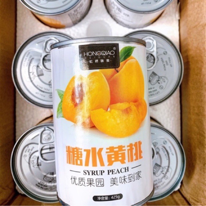 Đào đóng Hộp HongQiao Giòn Dai 425gr