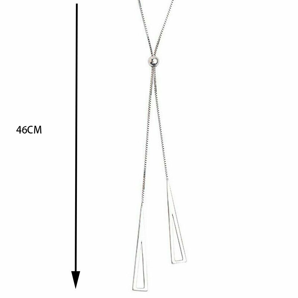 Vòng cổ mặt tam giác phối tua rua thời trang sang trọng cho nữ