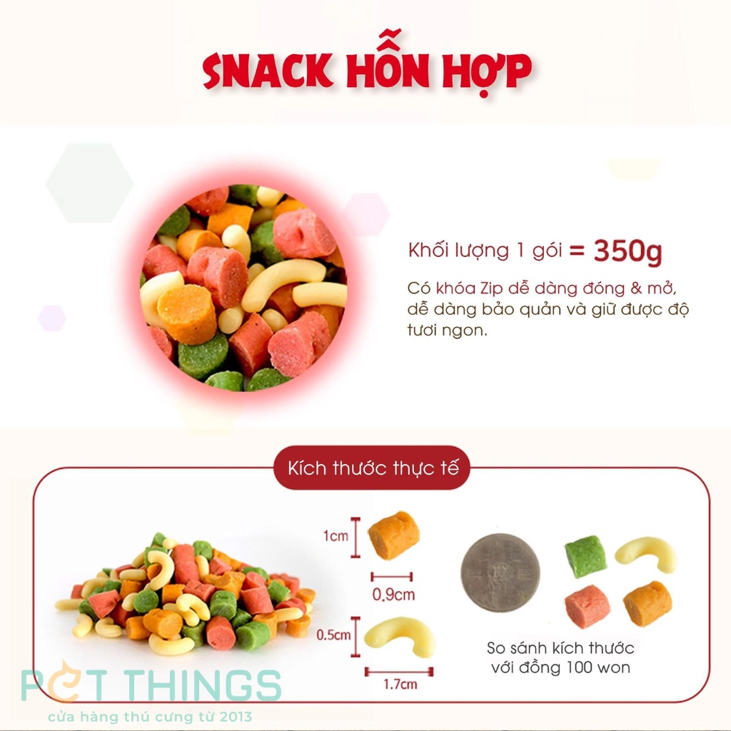 Bánh thưởng mềm cho chó Bow Wow Hàn Quốc các loại