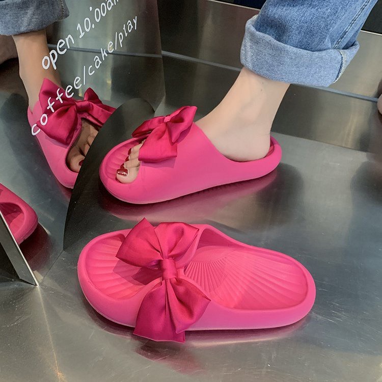 Dép siêu nhẹ đế mềm chống trượt gắn nơ xinh - Y13