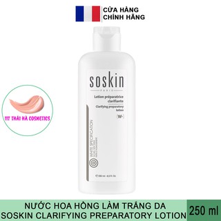Nước hoa hồng làm trắng da Soskin Clarifying Preparetory Lotion 250ml